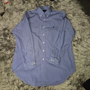 Polo by Ralph Lauren Blue Thin-Striped Button-Down Shirt